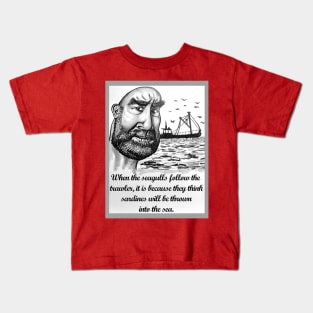 Eric Cantona Caricature Kids T-Shirt